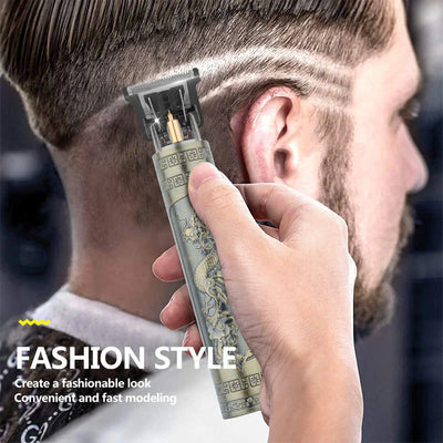 GOLDEN METAL BLADE T9 TRIMMER RECHARGEABLE & WATERPROOF