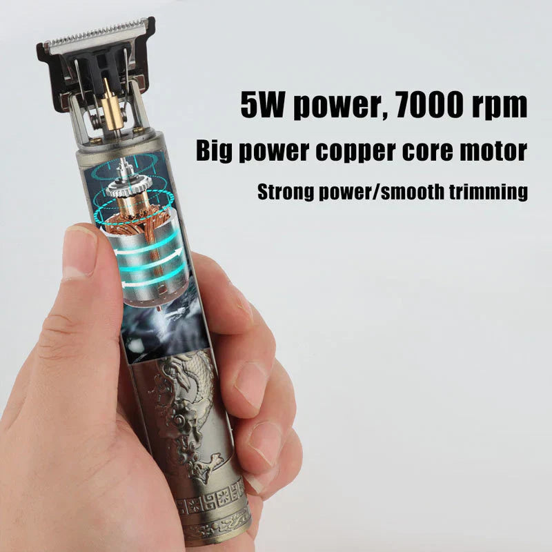 GOLDEN METAL BLADE T9 TRIMMER RECHARGEABLE & WATERPROOF