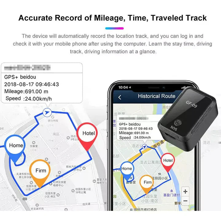 SMART MINI GPS TRACKER & VOICE RECORDER GF-09