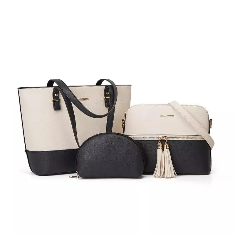 HIGH QUALITY 3 IN 1 SET CROSSBODY BAG POPULAR PU LEATHER LADIES TOTE BAGS 2022 WOMEN SHOULDER HANDBAG SET